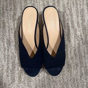 Kate Spade Navy Blue Mules